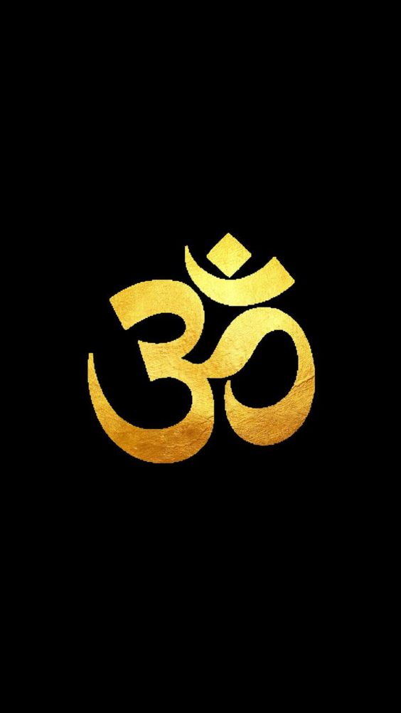 OM Black Background Golden Pic